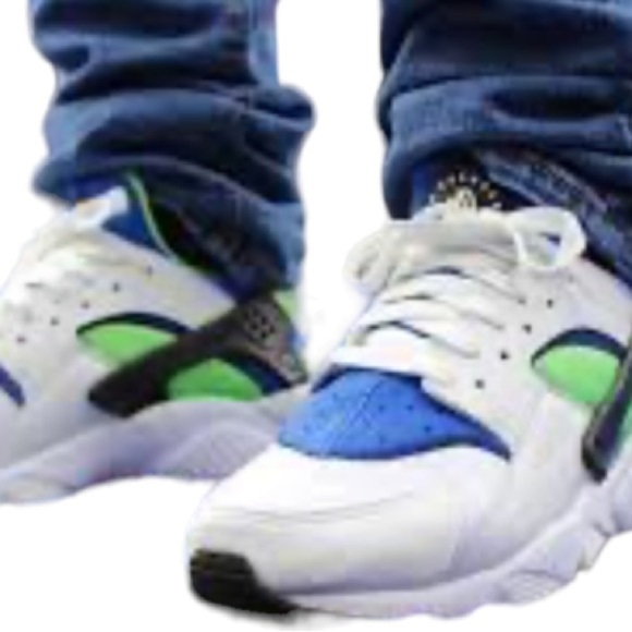 Nike Huarache Scream Green OG color Sz 6 Running Sneakers - Picture 1 of 9